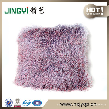 Snug Mongolian Sheepskin Wool Sofa Pillow